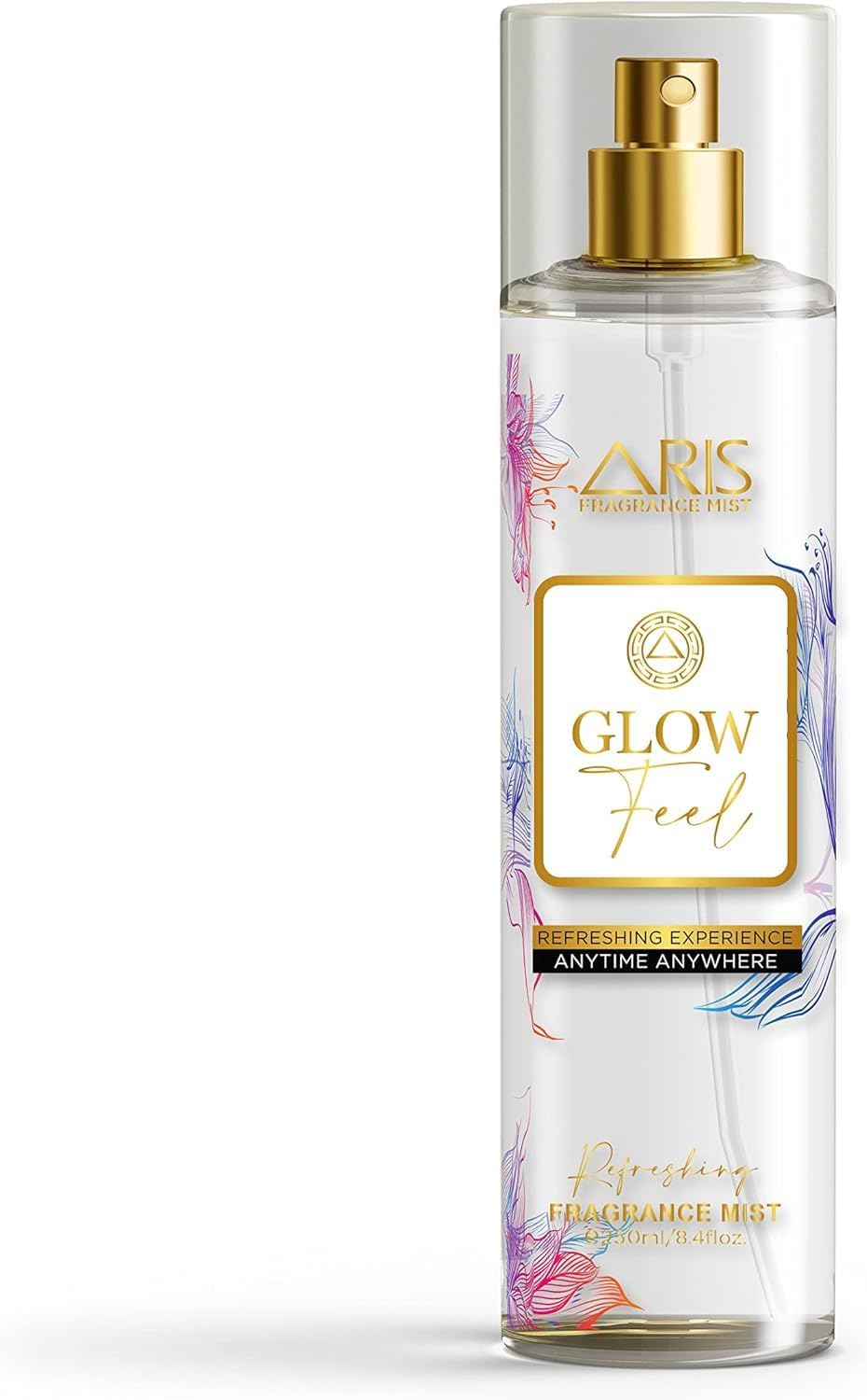 Glow Feel By Aris: Fragrance Mist Spray | Women's Fragrance | Glow Feel Fragrance | Travel Size | Ideal Gift | 250ml