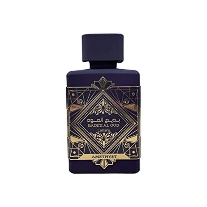 Bade'e Al Oud Amethyst for Unisex Eau de Parfum Spray, 3.4 Ounce by Lattafa Perfumes