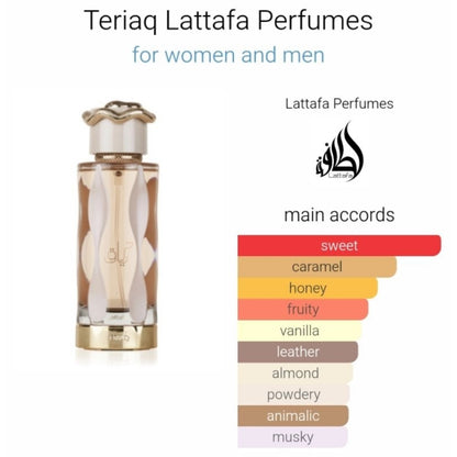 Teriaq Lattafa Perfumes for women and men